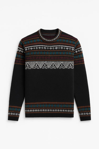 Inti Illa – Black Patterned Sweater