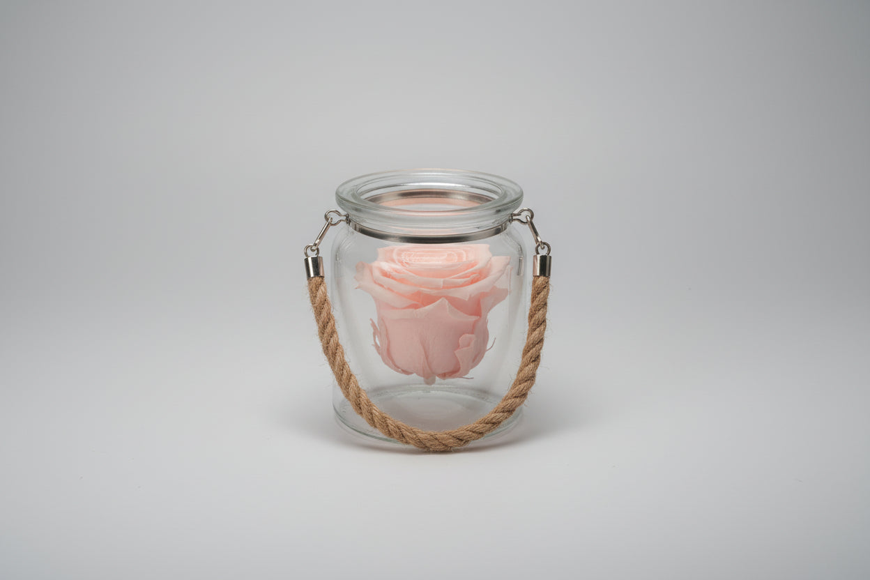 Eternal Rose in Glass Jar