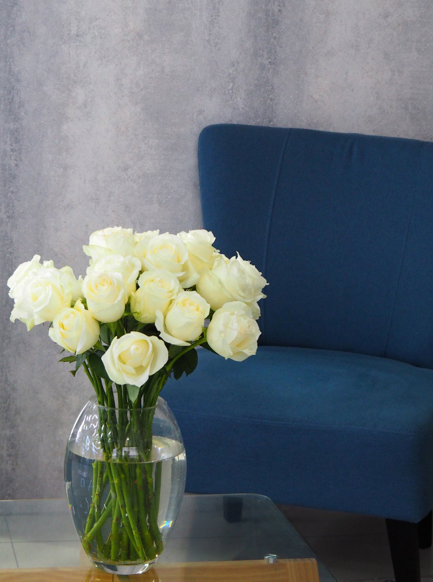 Roses blanches de qualité supérieure